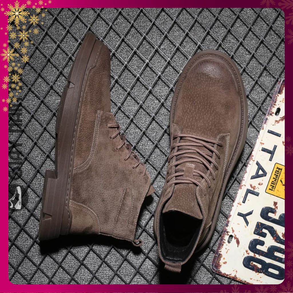 Giày Da Nam - FREESHIP - Giày Boot Nam Da Thật Phong Độ GNK18 | BigBuy360 - bigbuy360.vn