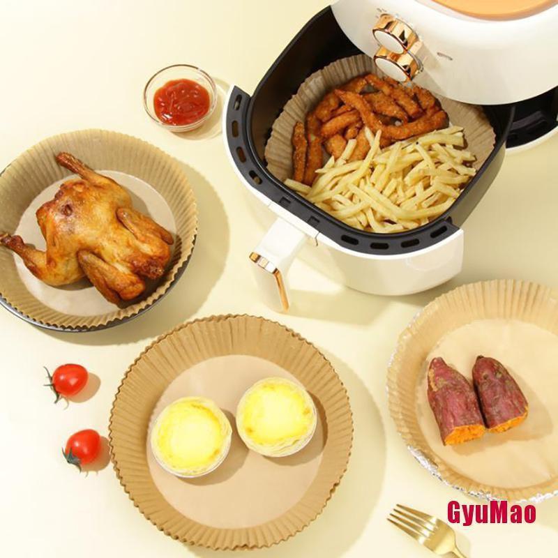 SET 50 Bát Giấy Nến Vàng Thấm Dầu Cho Nồi Chiên Không Dầu Chống Dính Siêu Tiện Lợi