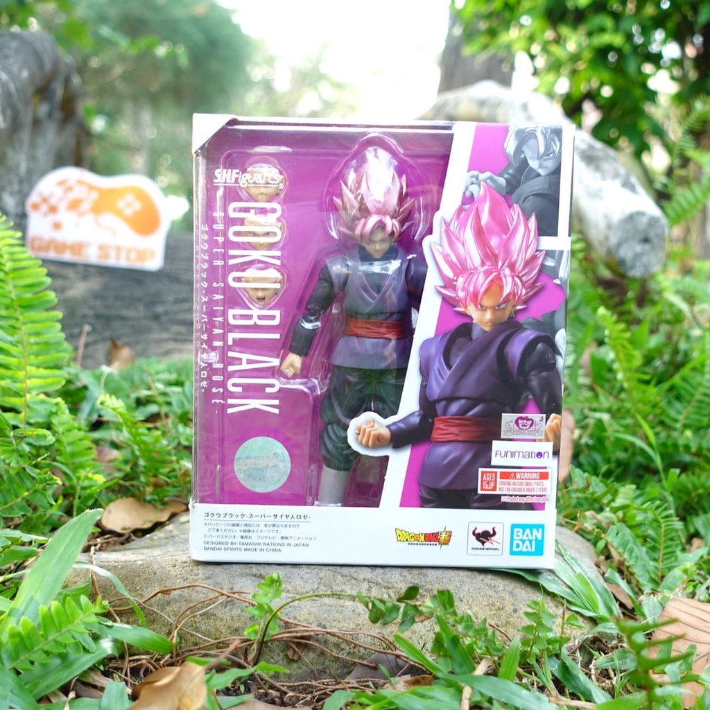 Mô hình Dragon Ball Goku Black Super Saiyan Rose 14cm S H Figuarts BANDAI có khớp DBSHF02