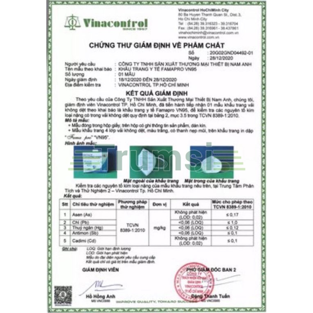 Khẩu Trang Y Tế Famapro VN95 Nam Anh Chính Hãng 4 Lớp Kháng Khuẩn Cao Cấp Hộp 10 Cái