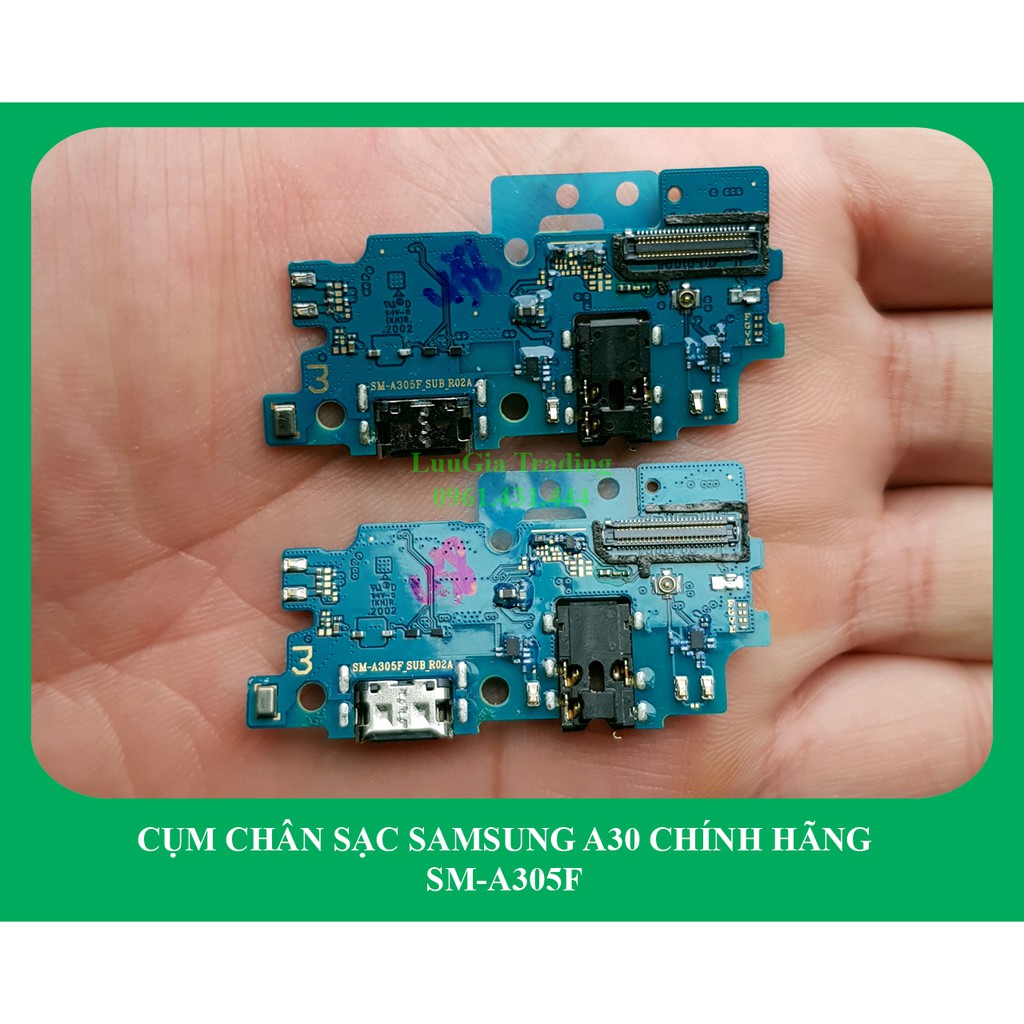 Cụm chân sạc Samsung Galaxy A30 2019 chính hãng A305F | Cụm đuôi sạc, tai nghe, Micro Samsung A30