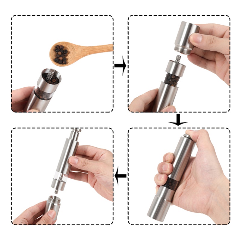 Dụng Cụ Xay Tiêu Bằng Thép Không Gỉ Giá Đỡ
