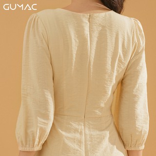 Đầm eo xếp tay phồng DA780 GUMAC