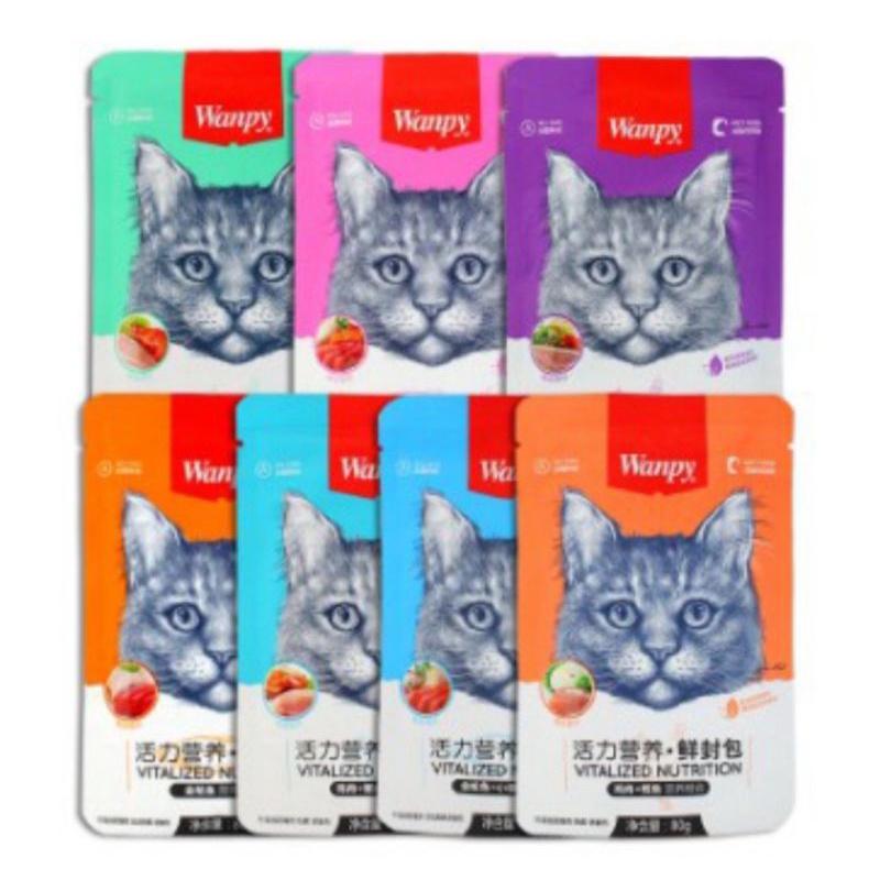 Pate cho mèo Wanpy mix vị tổng hợp gói 80g
