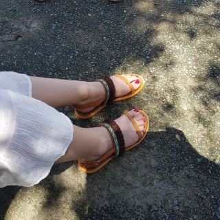Dép Sandal Thổ Cẩm Boho Vintage