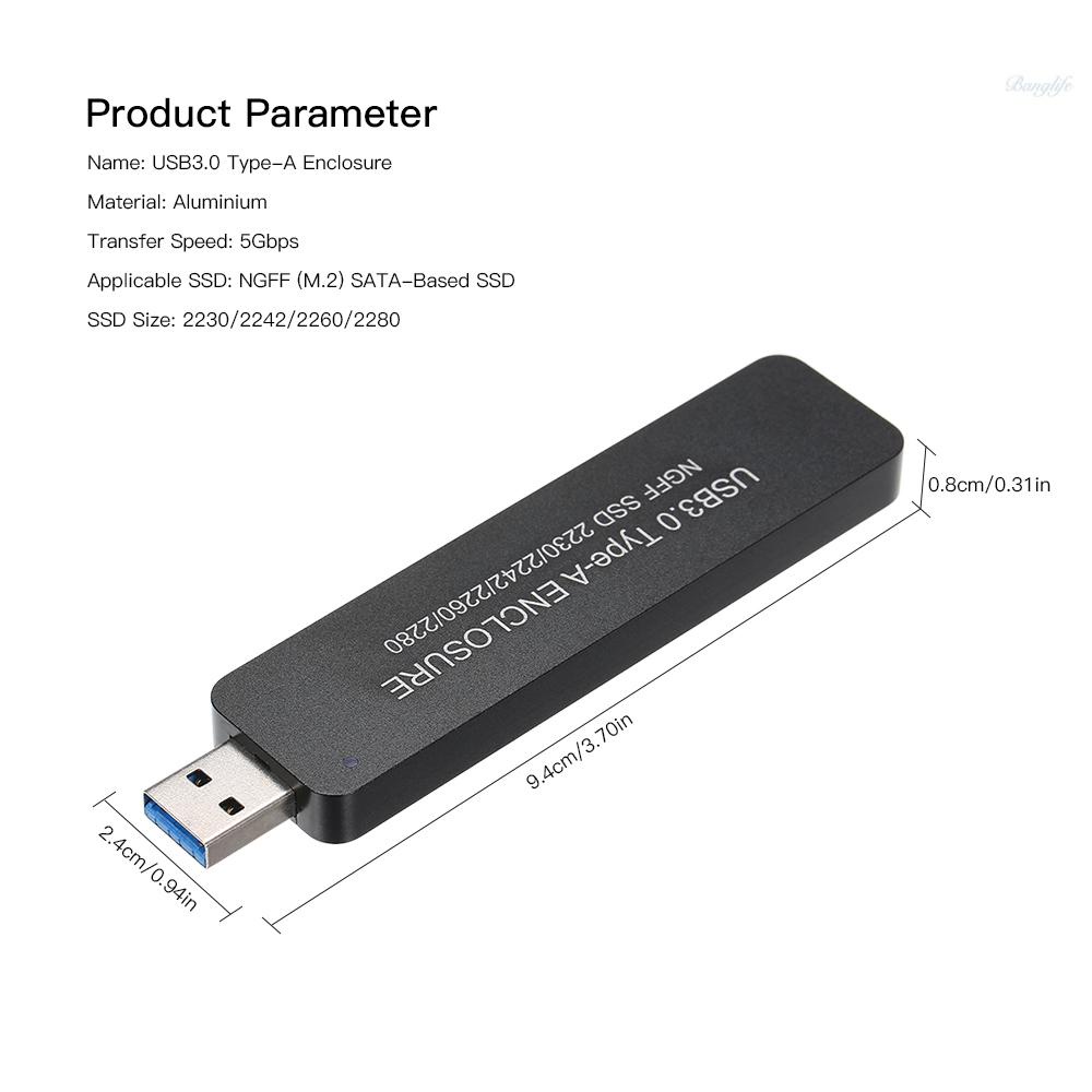 Ổ Cứng Ssd 5gbps 2230 / 2242 / 2260 / 2280 Cổng Usb 3.0 Type-A | BigBuy360 - bigbuy360.vn