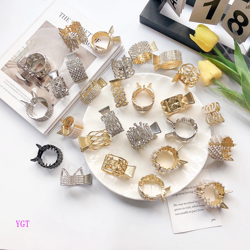 Ygt Kẹp Tóc Đính Ngọc Trai Giả Cao Cấp Thời Trang Dành Cho Nữ
