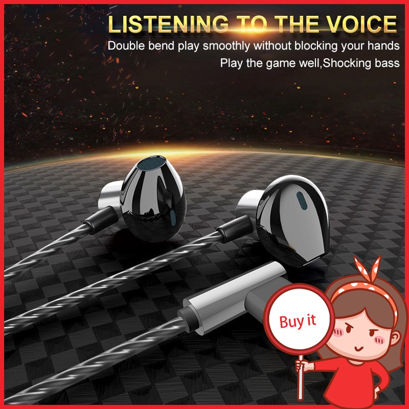 Tai Nghe Chơi Game Có Dây F13 Loại C Meatl Hedset 9D Âm Trầm Có Mic Cho Samsung Xiaomi Redmi