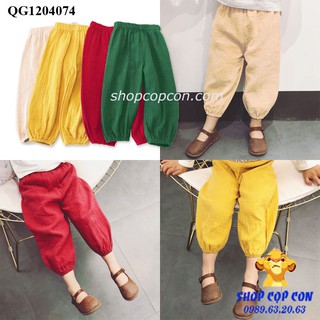 Quần alibaba bé gái chất đũi siêu mát (22-38kg)