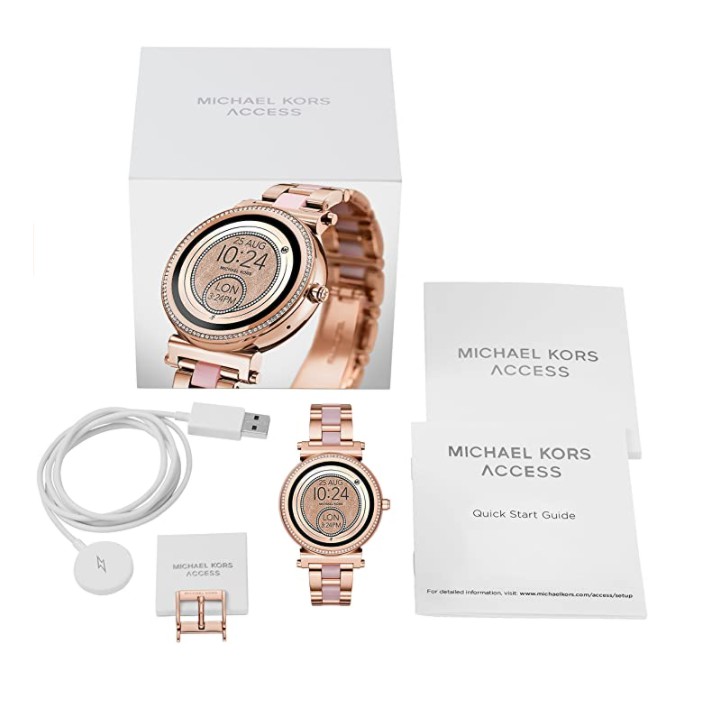 Đồng hồ thông minh Nữ Michael Kors -Gold Pink- MKT5041 Siêu Sang Trọng Và Thời Trang