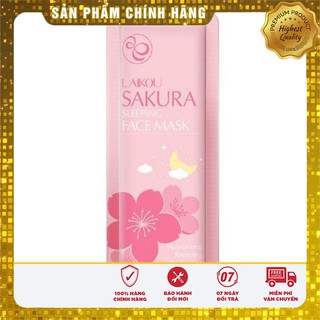 Lẻ 1 gói 3g Mặt nạ ngủ hoa anh đào Sakura Laikou