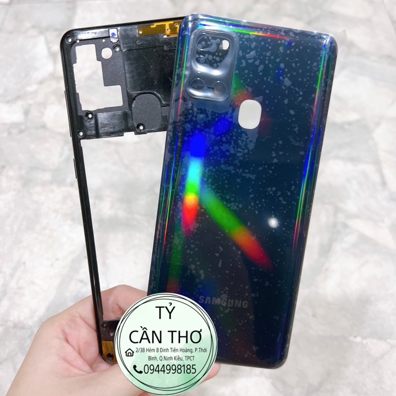 Nắp lưng , lưng kèm viền benzen Samsung A21s zin linh kiện