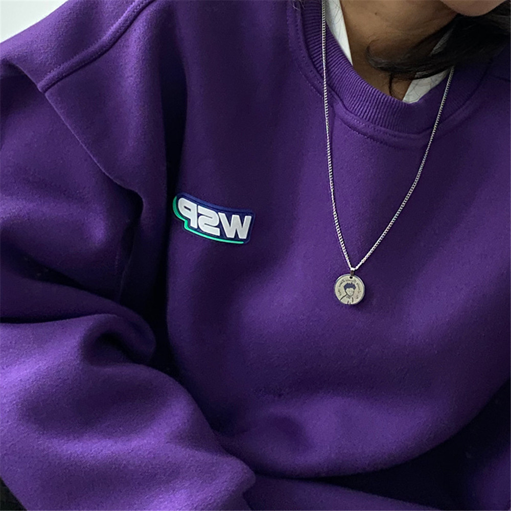 Prince Round Brand Pendant Chain Necklace Men Women Trendy Hip-hop Letters Necklaces Jewelry