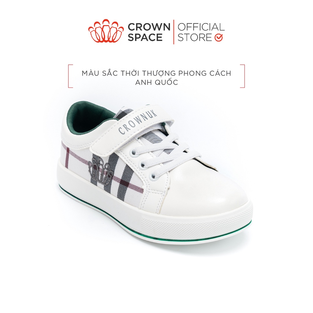 Giày Thể Thao Sneaker Bé Trai Đi Học Đi Chơi Crown Space Cao Cấp CRUK256 Nhẹ Êm, Chống Hôi Chân Size 28 đến 37