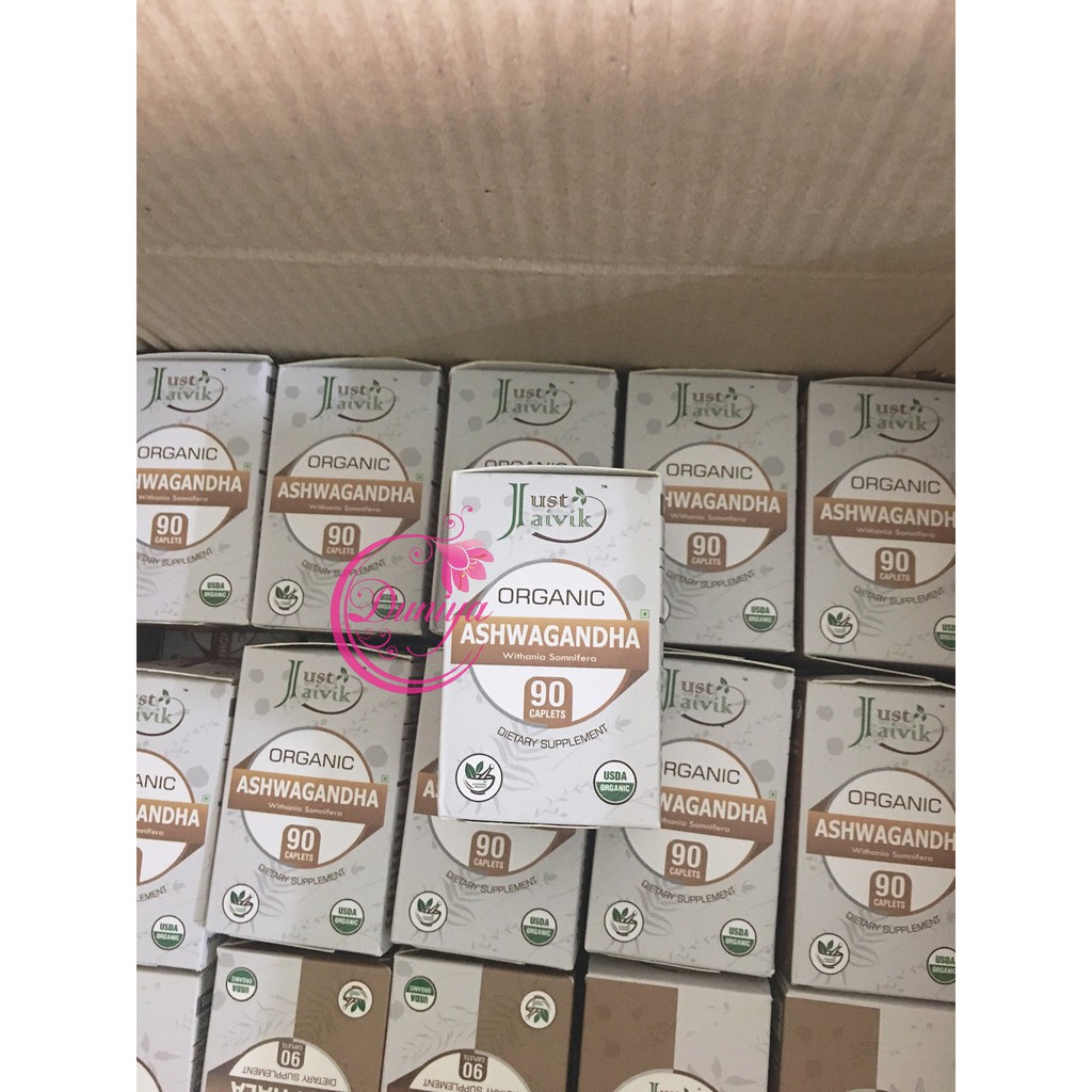 Viên sâm đất hữu cơ Just Jaivik Ashwagandha | Thế Giới Skin Care