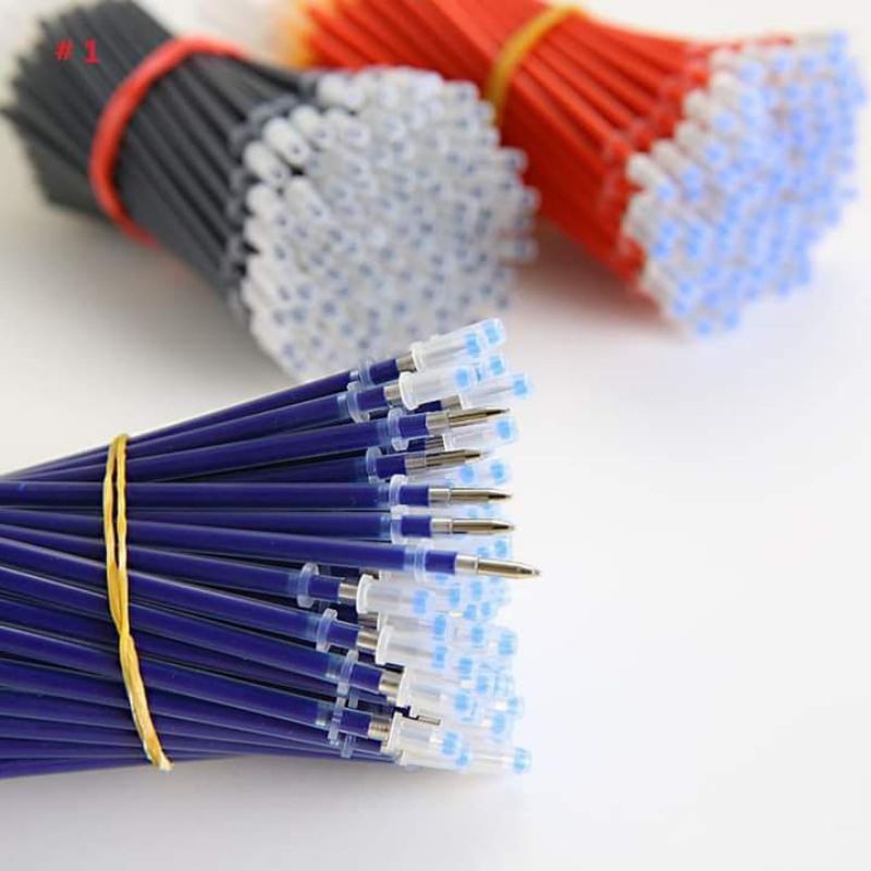 combo 100 ruột bút ủi bay gồm 3 màu xanh đỏ đen