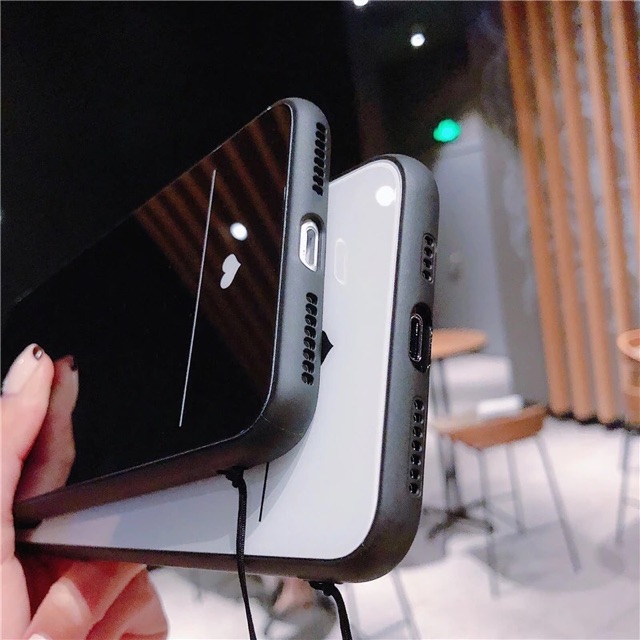 Ốp Lưng Kính Bóng 13ProMax 12ProMax 11ProMax XSMAX X XS 7Plus FUKISHOP