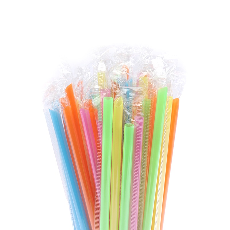 Bộ 100 Ống Hút Nhựa Mini Nhiều Màu Sắc