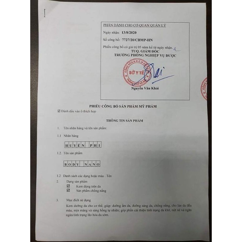 KEM BODY NANO HUYỀN PHI | BigBuy360 - bigbuy360.vn