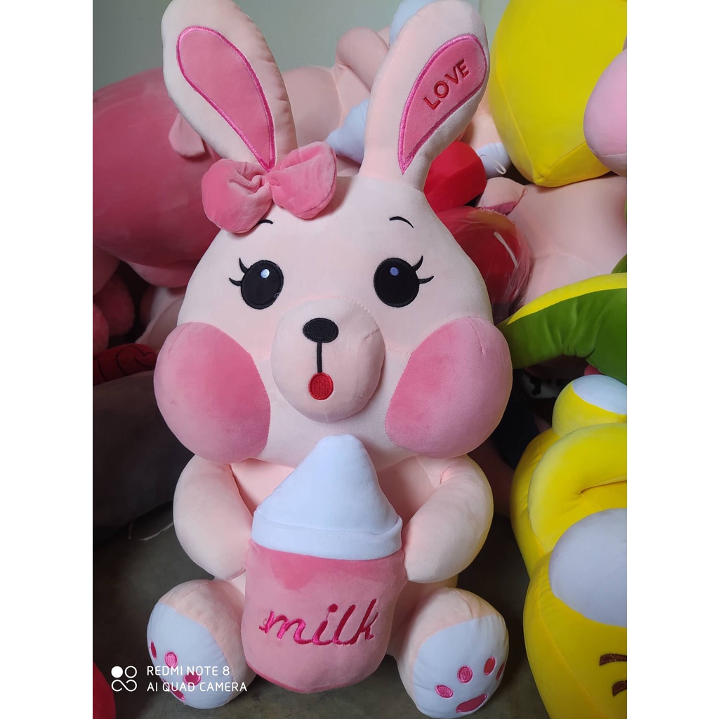 Gấu Bông Thỏ Bông Thỏ ôm keo, Thỏ ôm bình sữa