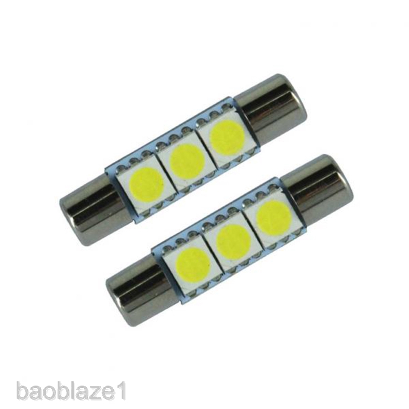 Set 10 Đèn Led 28mm - 31mm Cầu Chì 5050 3smd Gắn Gương Trang Điểm