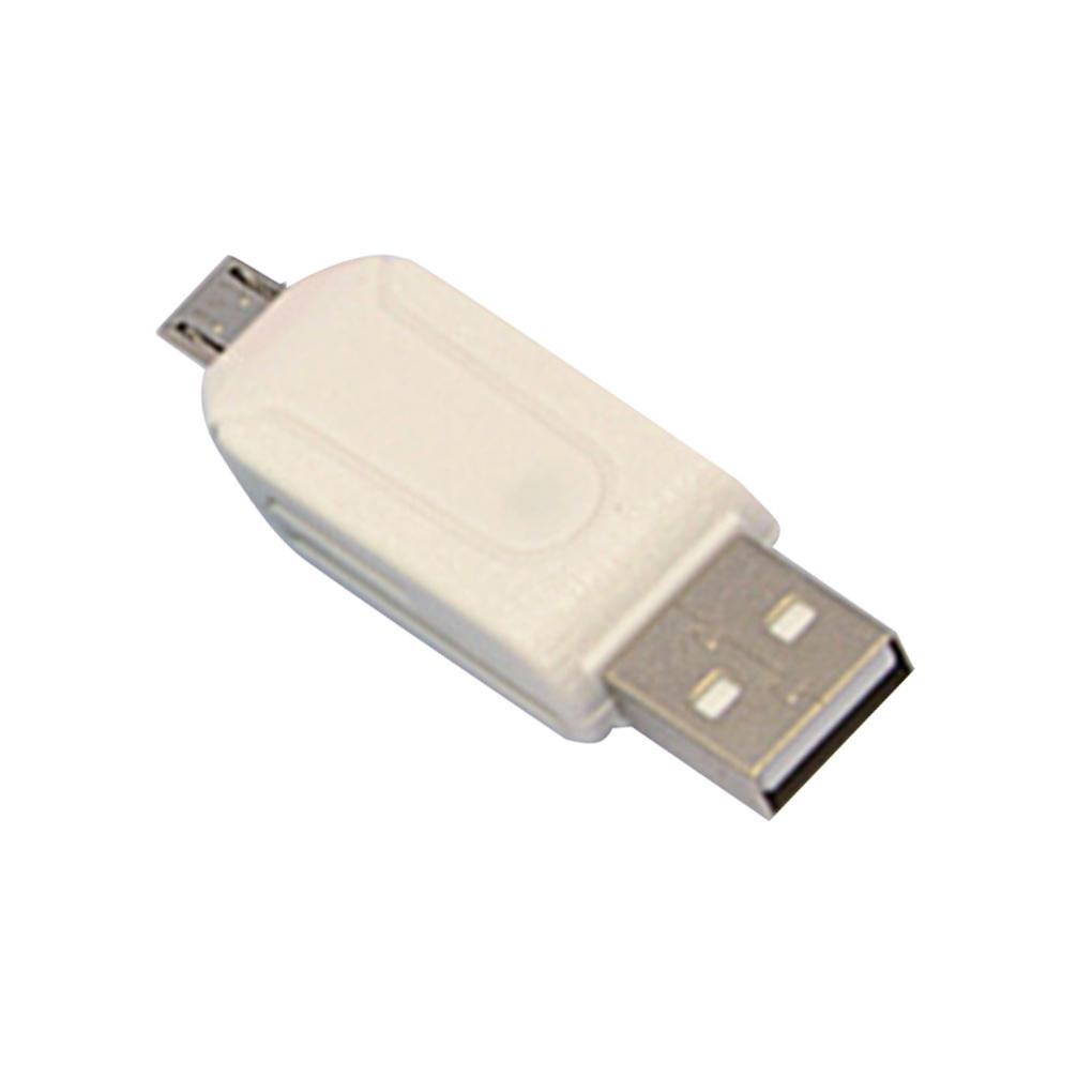 Đầu Đọc Thẻ Nhớ TF SDHC Cổng Micro USB OTG 2 / 0 Cho Điện Thoại