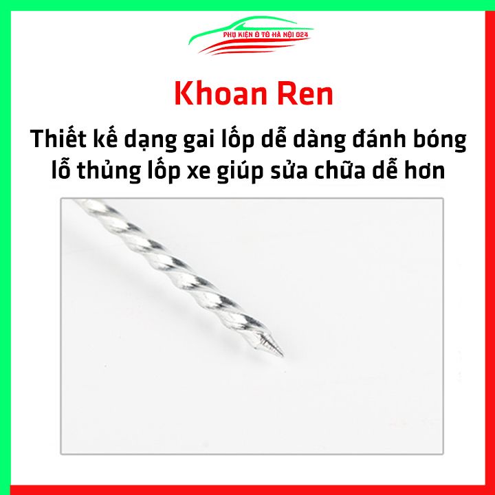 Bộ dụng cụ sửa chữa nhanh lốp xe 8 chi tiết