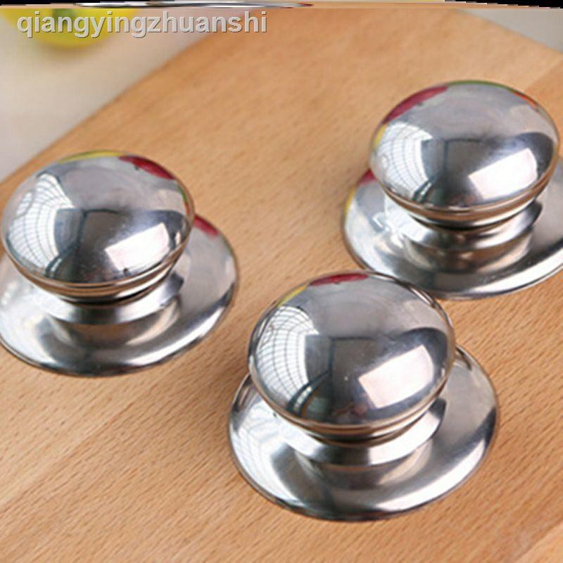 Nắp Đậy Ly Thủy Tinh Bằng Inox Có Tay Cầm Tiện Dụng