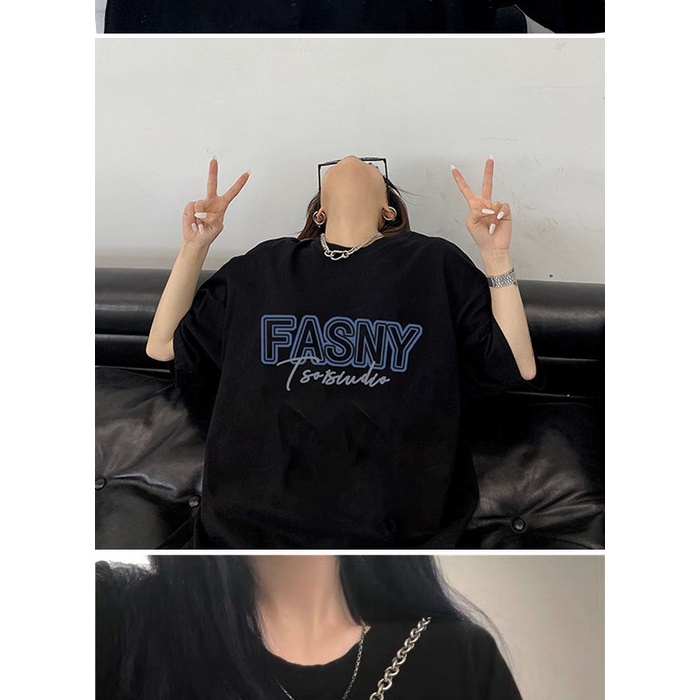 Áo Thun Tay Ngắn Dáng Rộng Thiết Kế Đơn Giản Dễ Phối Đồ Thời Trang Phong Cách Hàn Quốc Cho Nữ JL-TX-80