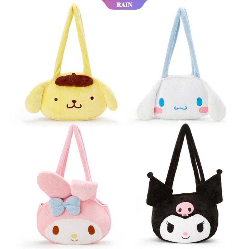 Túi Xách Đeo Vai Hình Sanrio Cinnamoroll Kuromi My Melody Nhồi Bông Hoạt Hình Cho Nữ [RAIN]