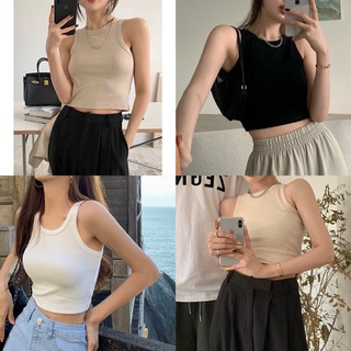 [CÓ CLIP + ẢNH THẬT] ÁO CROPTOP BA LỖ THUN GÂN NHIỀU MÀU SẮC