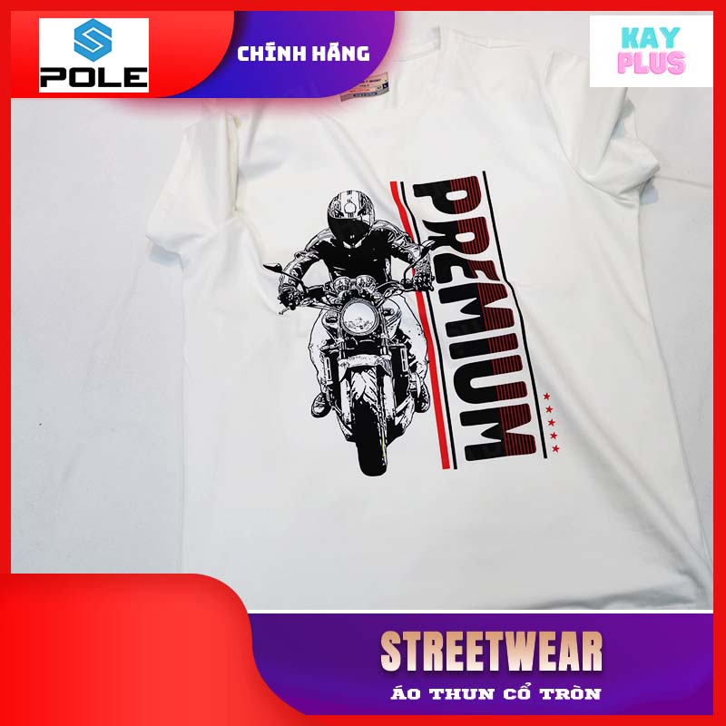Áo thun Nam &amp; Nữ cổ tròn POLE - Vintage 01