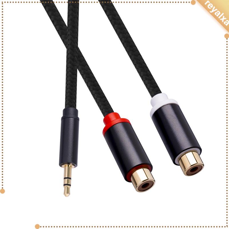 Dây Cáp Chia Cổng 3.5mm Thành Hai Cổng RCA Cho Máy Nghe Nhạc CD TV Stereo