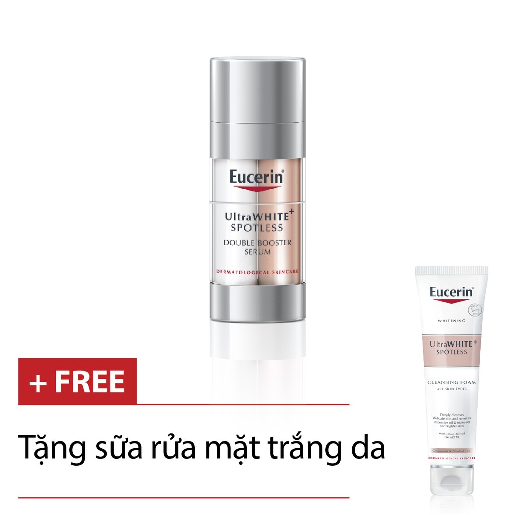 COMBO Tinh Chất Eucerin Giảm Thâm Nám 30ml - Sữa Rửa Mặt Tạo Bọt Eucerin 150g