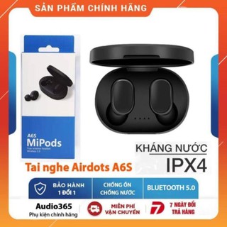 Tai Nghe bluetooth 5.0 Mipods A6S - Chống ồn- Chống nước - Có Micro - Sử dụng cho cả Android & IOS