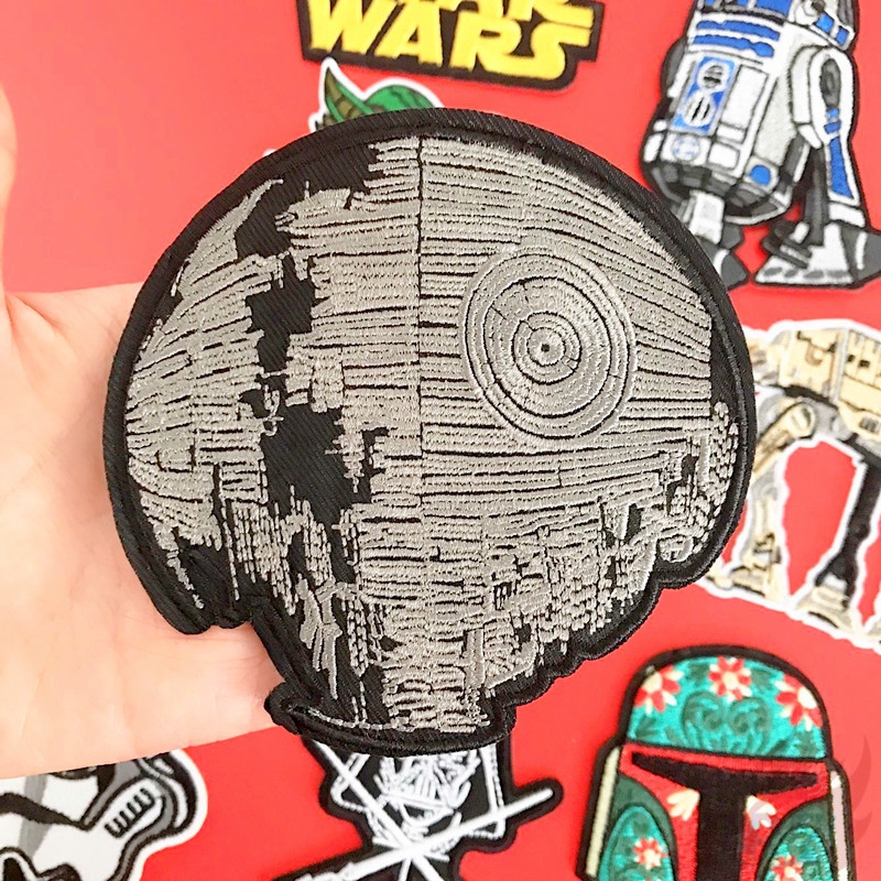 Miếng dán ủi quần áo trang trí họa tiết phim Star Wars