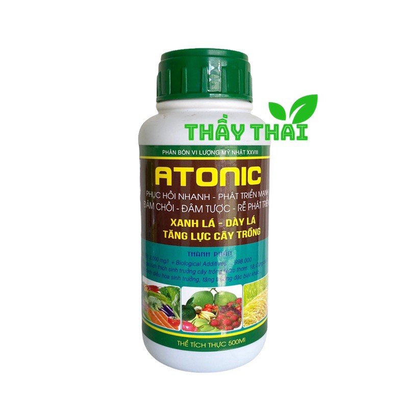 Atonik kích thích tăng trưởng, ra rễ, cho hoa lan, hoa hồng, cây cam quýt cây ăn trái, lúa, rau màu