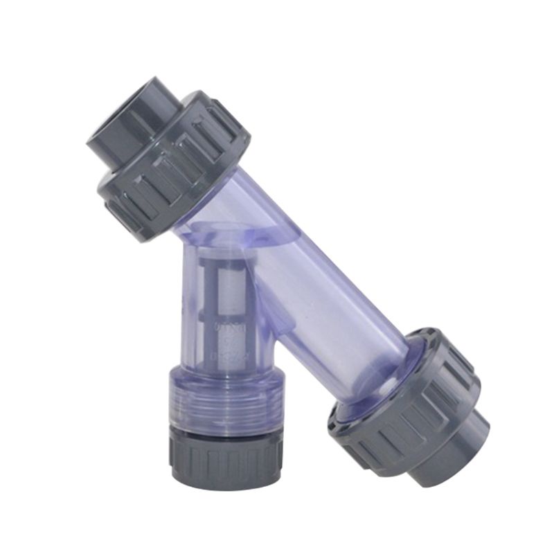 Đầu nối ống nước hình chữ Y bằng PVC trong suốt 20-50mm