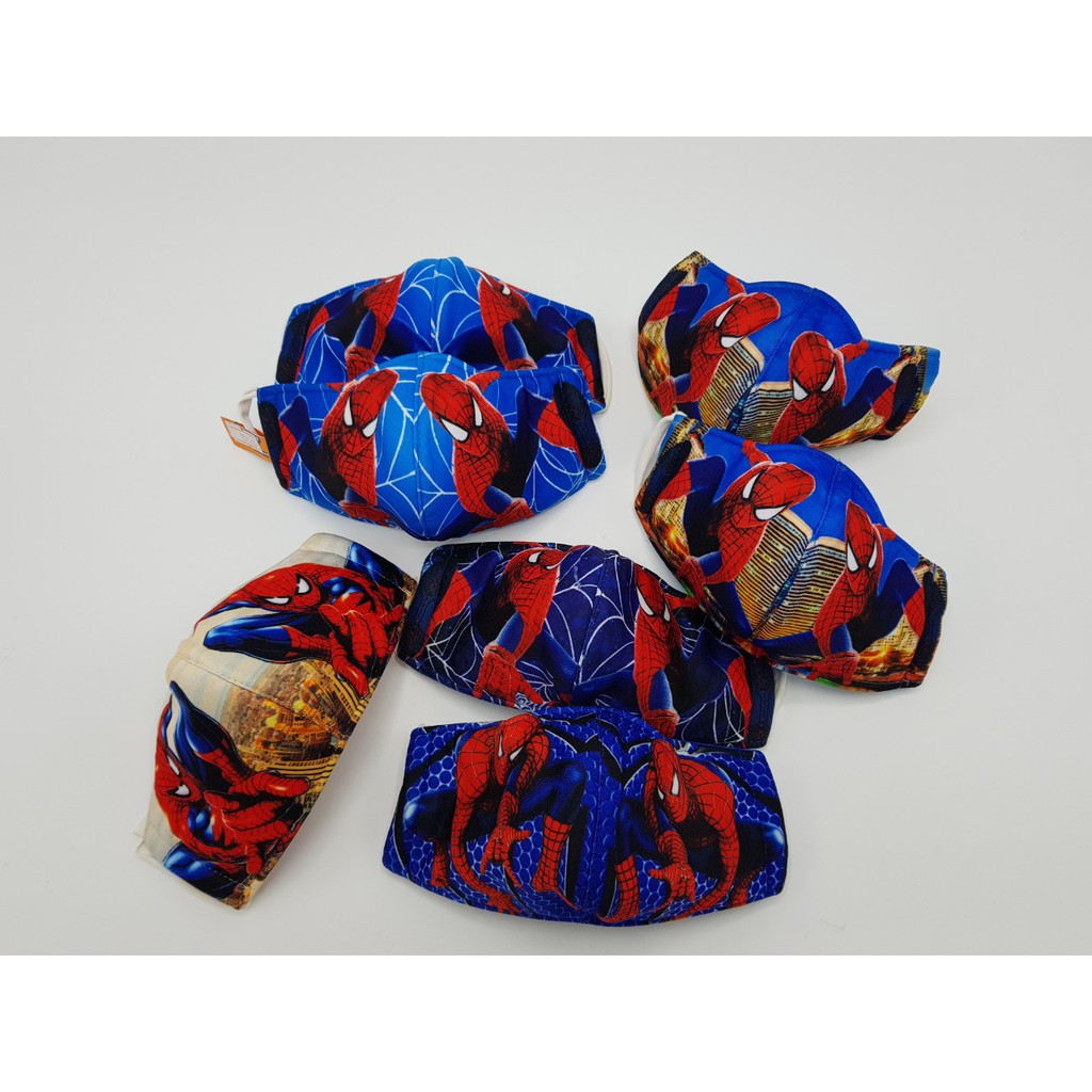 Khẩu trang vải cho bé mầm non hình người nhện KT010308 | BigBuy360 - bigbuy360.vn