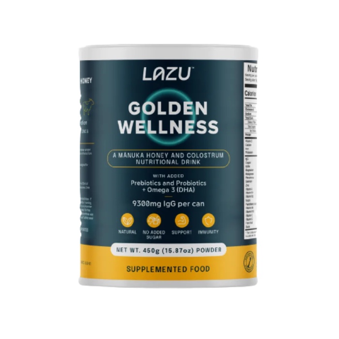 Sữa bột miễn dịch Lazu Golden Wellness kết hợp mật ong Manuka của New Zeland hộp 450g