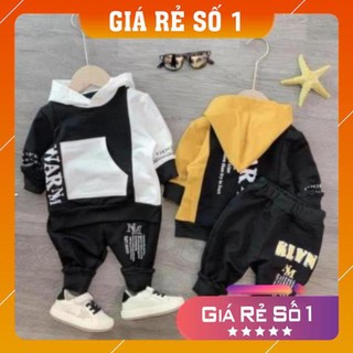 Set nỉ hoodie bé trai siêu đẹp