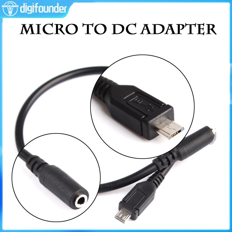 Cáp chuyển đổi đầu cắm micro USB 5PIN 5.5x2.1mm sang lỗ cắm nguồn DC