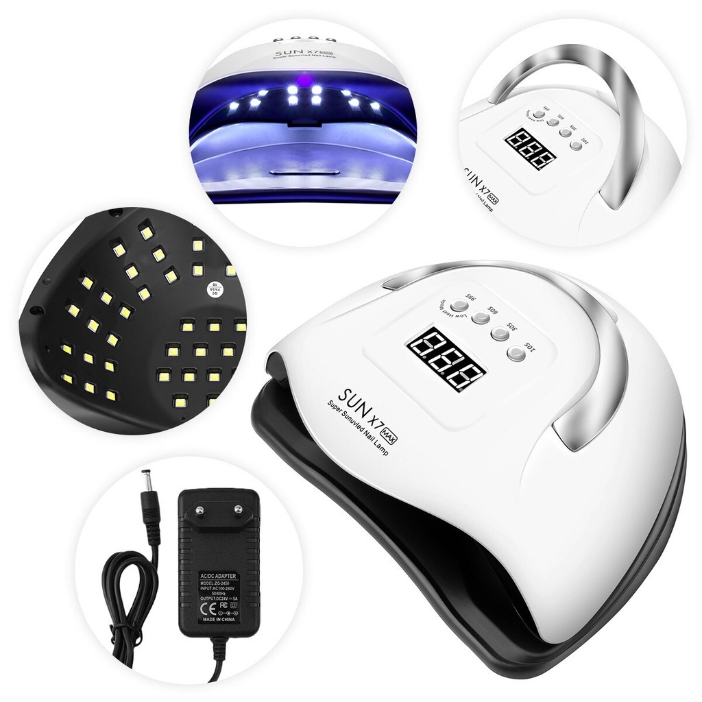 Máy làm nóng gel SUN X5 X7 Plus 48W / 120W / 150W / 180W để làm khô gel móng tay