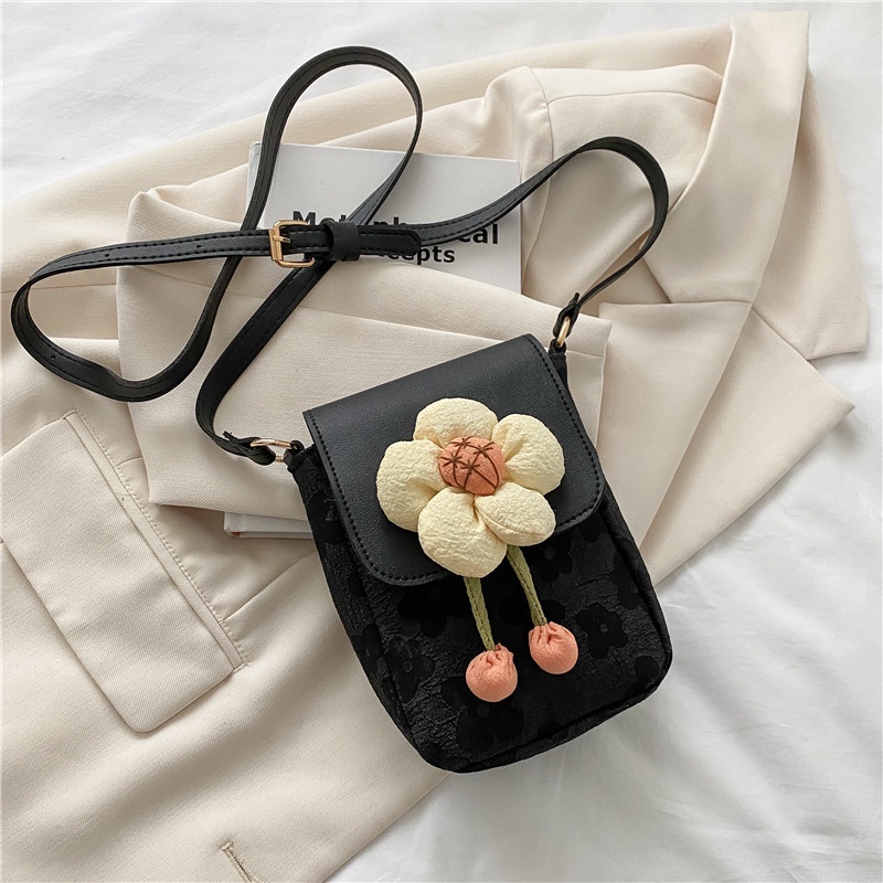 Túi Đeo Chéo Hình Vuông Nhỏ In Họa Tiết Hoa Thời Trang Mùa Hè Dành Cho Nữ 2022
