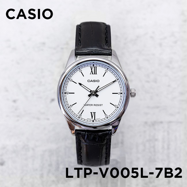 Đồng hồ nữ dây da Casio Standard chính hãng Anh Khuê LTP-V005L-7B2UDF