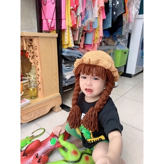 mũ giả tóc sợi dệt