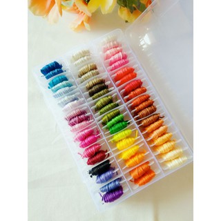 Hộp chỉ thêu Shanghai 55 màu khác nhau.