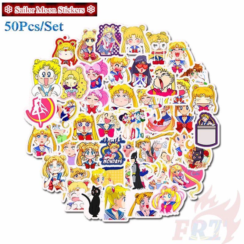 ❉ Sailor Moon - Series 01 Anime Stickers ❉ 50Pcs/Set DIY Fashion Luggage Laptop Skateboard Doodle Stickers