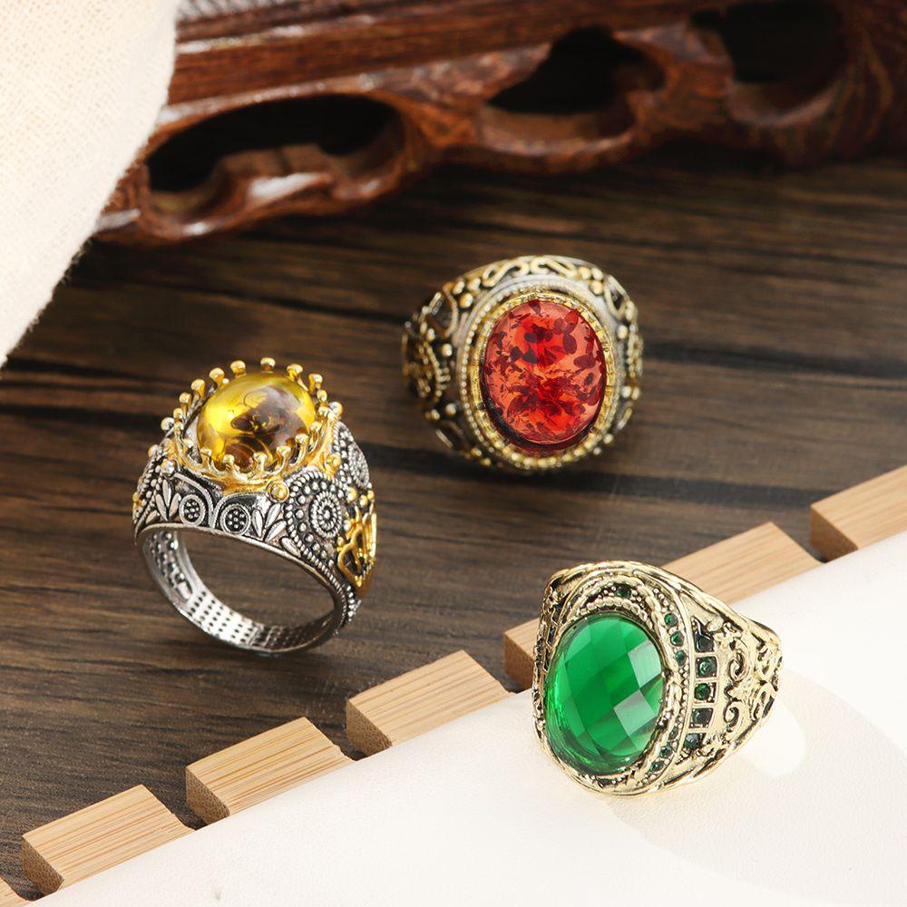 Nhẫn Đeo Tay Khắc Họa Tiết Phong Cách Gothic Cho Nam Và Nữ