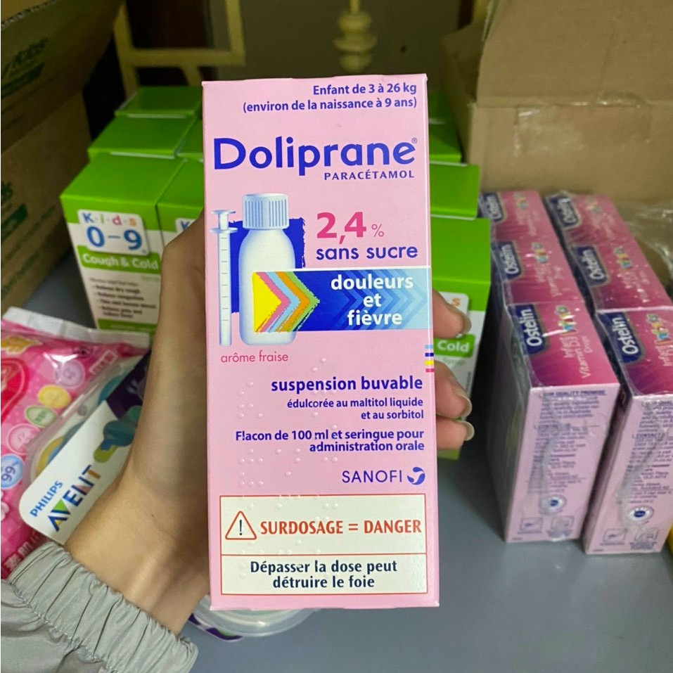 MẪU MỚI - Siro_Hạ_Sốt Pháp 100ML Doli Parane